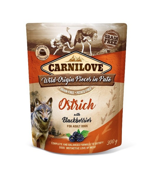 Carnilove Pouch Ostrich with Blackberries 300 gr
