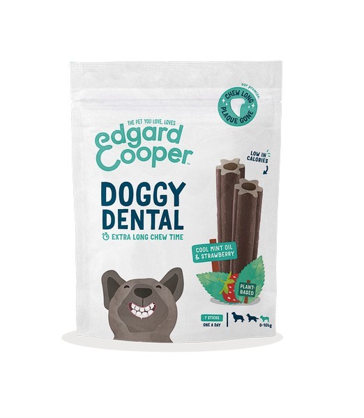 Edgard & Cooper Doggy Dental Munt&Aardbei Small 7 st