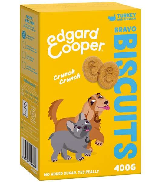 Edgard&Cooper Bravo Biscuits Kalkoen&Kip 400 gr