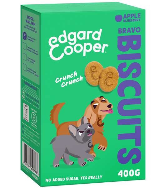 Edgard&Cooper Bravo Biscuits Appel&Bosbes 400 gr