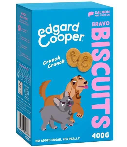 Edgard&Cooper Bravo Biscuits Zalm&Kip 400 gr