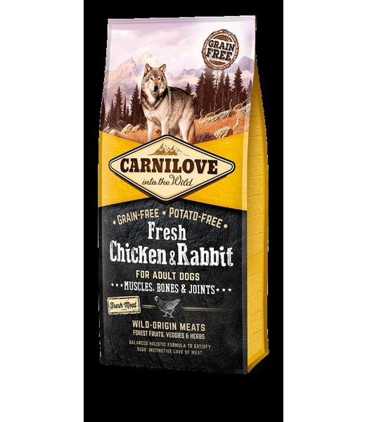 Carnilove Fresh Chicken & Rabbit adult 12 kg