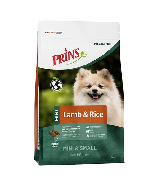 Prins ProCare Mini Lam en Rijst 3 kg