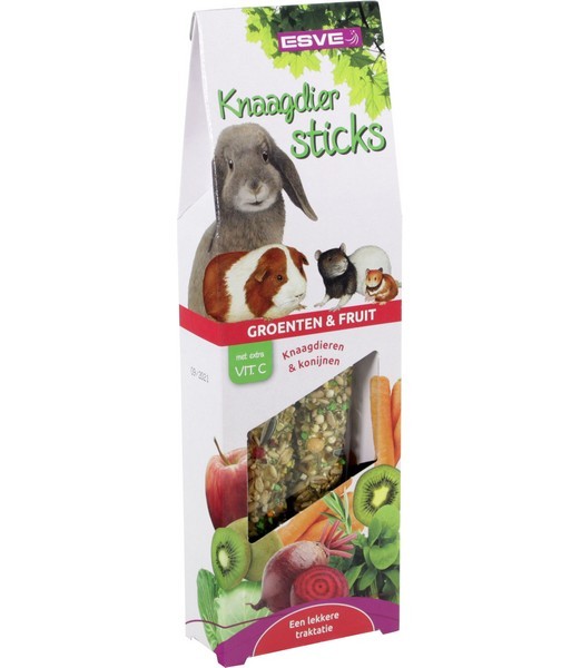 ESVE Knaagdiersticks Vit.C Groenten en Fruit 2 st