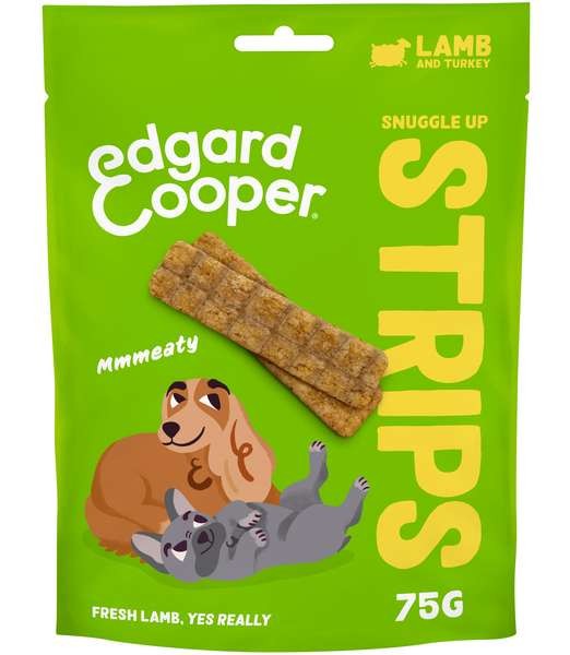 Edgard&Cooper Strips Lam&Kalkoen 75 gr