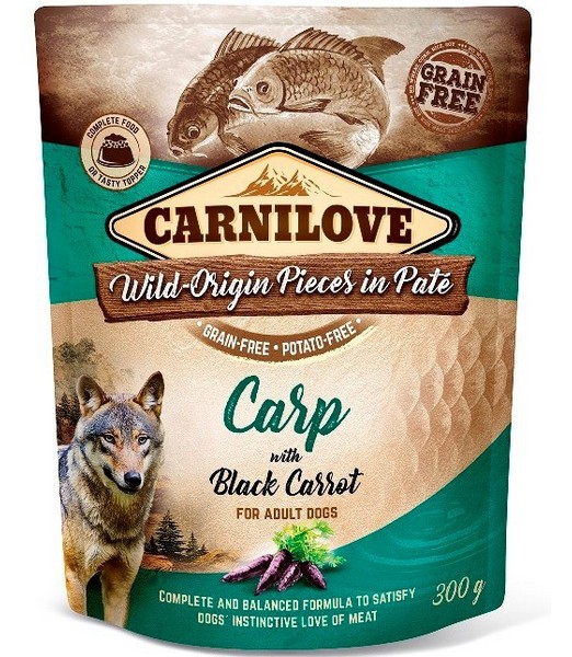 Carnilove Pouch Carp with Black Carrot 300 gr