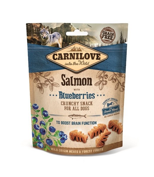 Carnilove Crunchy Snack Salmin with Blueberries 200 gr
