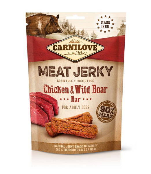 Carnilove Jerky Chicken & Wild Boar Bar 100 gr