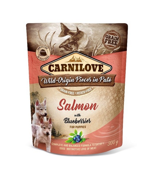 Carnilove Pouch Salmon with Blueberries for Puppies 300 gr