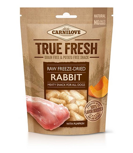 Carnilove TRUE FRESH Raw Freeze-dried Rabbit with Pumpkin 40 gr