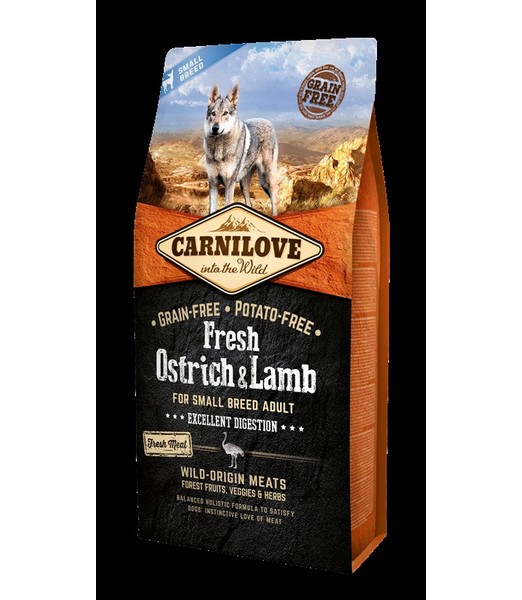 Carnilove Fresh Ostrich & Lamb adult small 6 kg