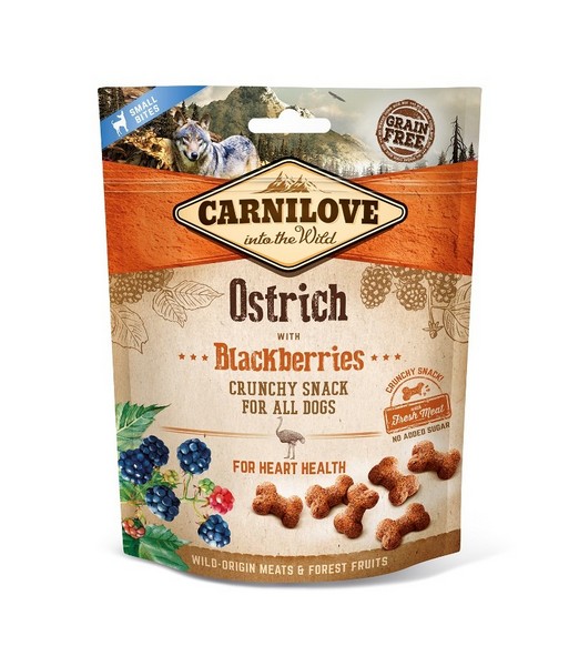 Carnilove Crunchy Snack Ostrich with Blackbierries 200 gr