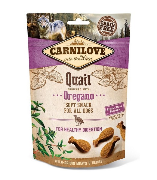 Carnilove Soft Snack Quail with Oregano 200 gr