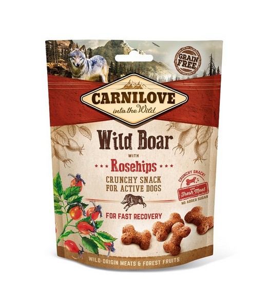 Carnilove Crunchy Snack Wild Boar with Rosehips 200 gr