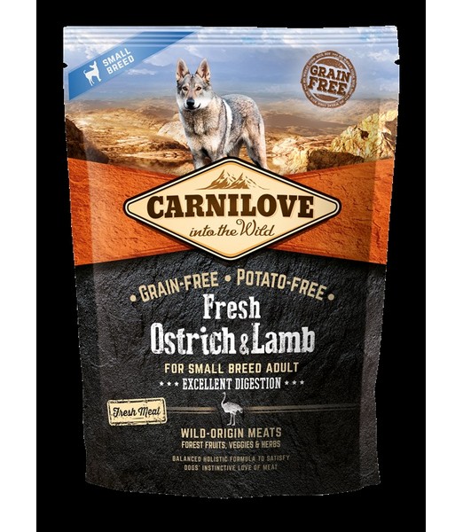 Carnilove Fresh Ostrich & Lamb adult small 1,5 kg