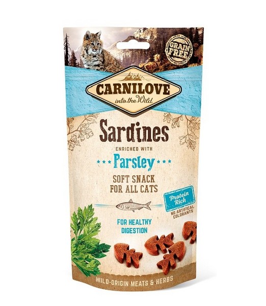 Carnilove Soft Snack Sardines with Parsley 50 gr