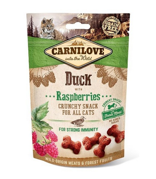 Carnilove Crunchy Snack Duck with Raspberries 50 gr