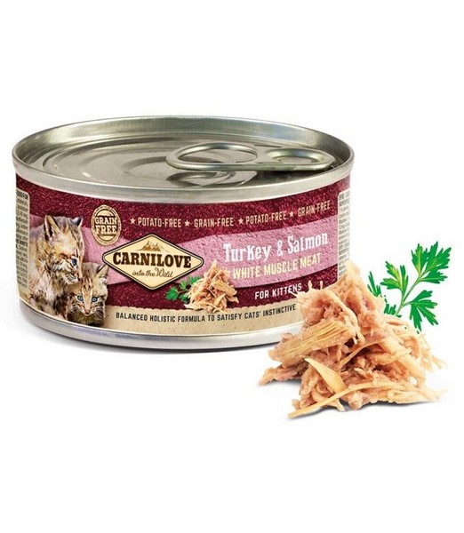 Carnilove Cans Kitten Turkey & Salmon 100 gr