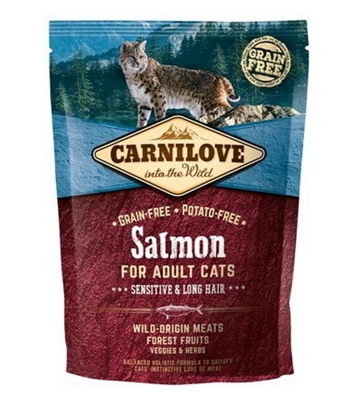 Carnilove Salmon Sensitive & Long Hair 400 gr