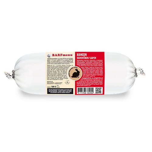 BARFmenu - Konijn 0,5kg