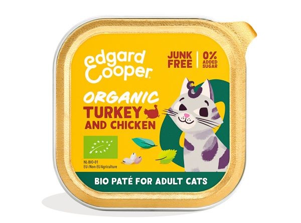 Edgard&Cooper Adult Organic Kalkoen&Kip 85 gr