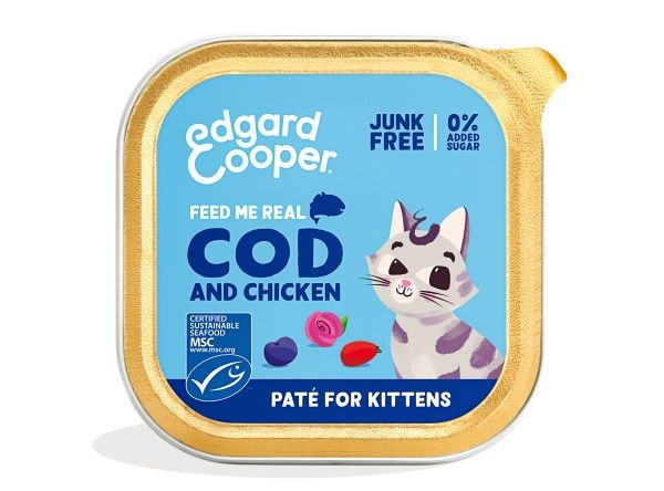 Edgard&Cooper Kitten Kabeljauw&Kip 85 gr