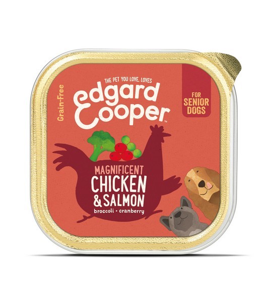 Edgard&Cooper Senior Kip&Zalm 150 gr