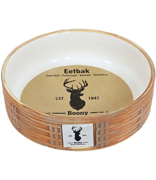 Eetbak steen wicker sand 16cm