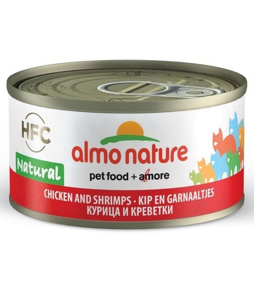 Almo Nature Kip met Garnaal 70 gr