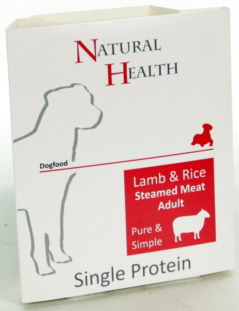 Natural Health Steamed Lamb & Rice 395 gr