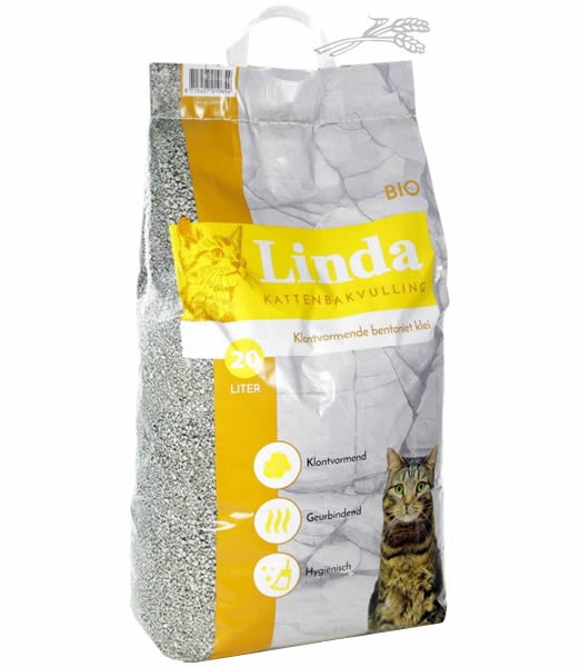 Aanbieding Linda Bio Kattenbakvulling 20 ltr