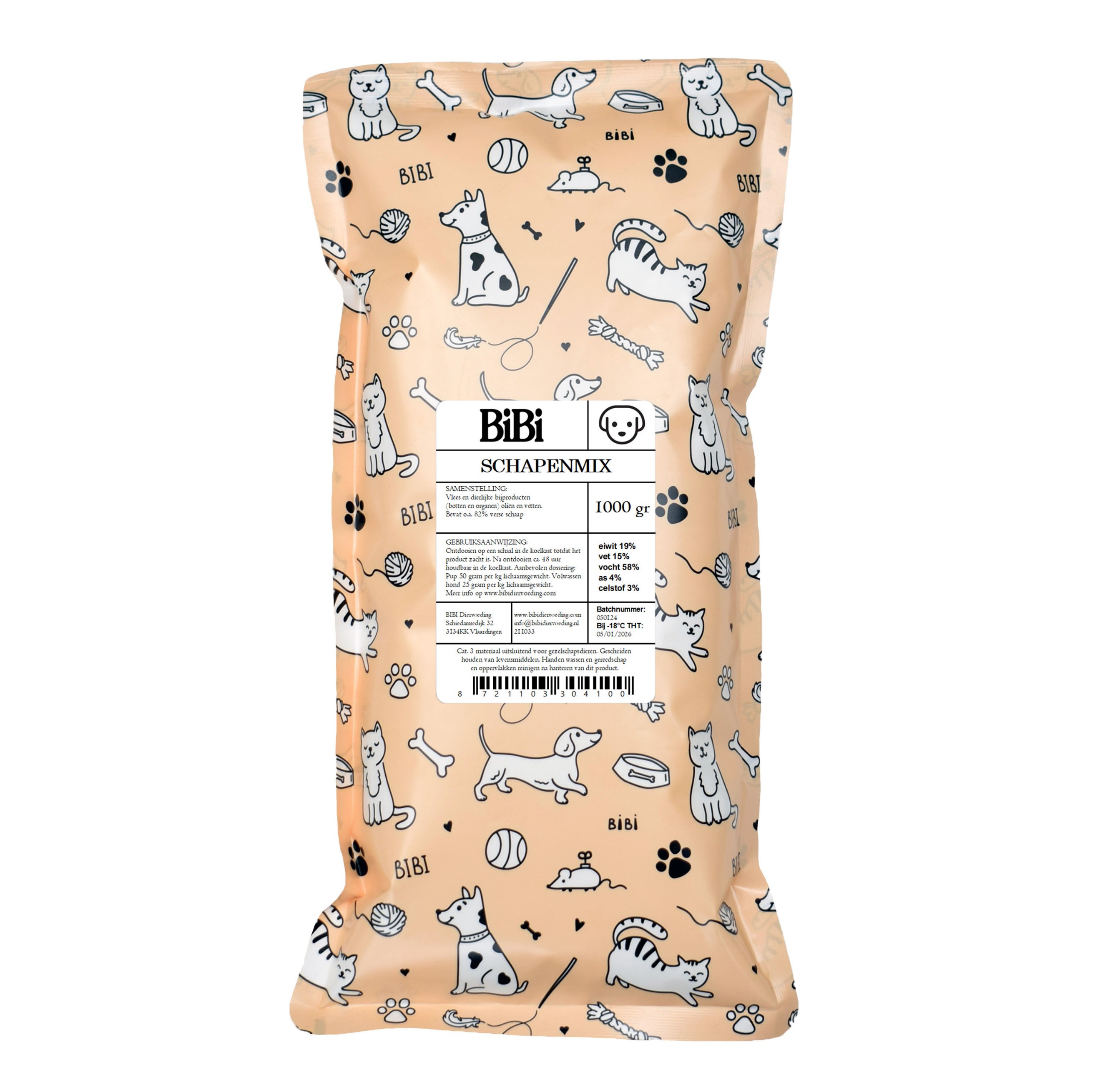 Bibi Schapenmix Hond 1 kg