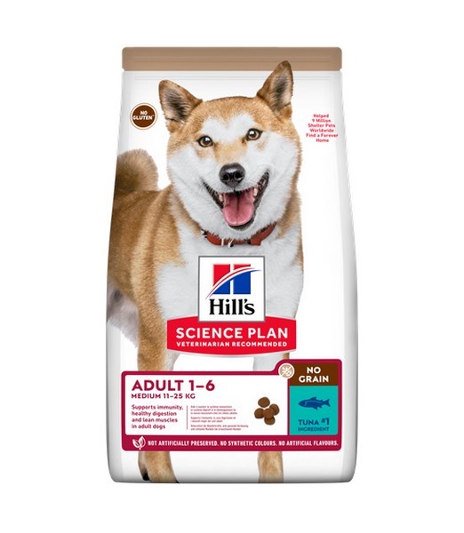 Hills Adult Medium No Grain Tuna 2.5 kg