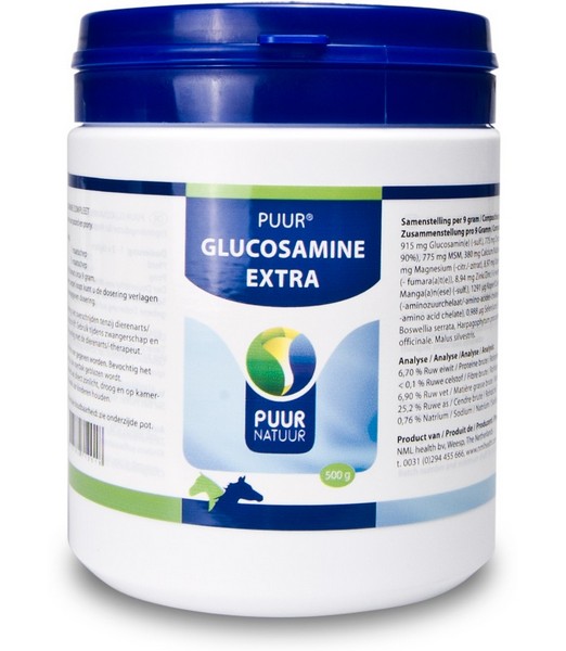 Puur Glucosamine Extra paard en pony 500 gr