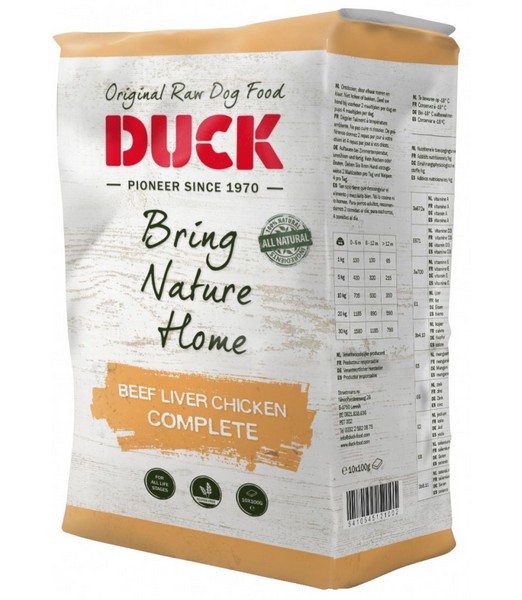 Duck beef/liver/chicken complete 1 kg