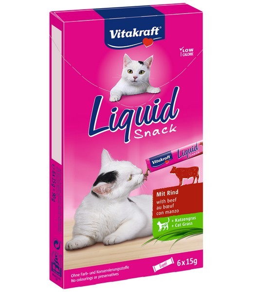 Liquid Snack rund & Cat Grass 6 st