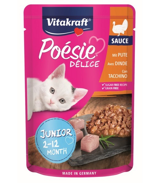 Poesie DeliSauce + kalkoen Junior 85g