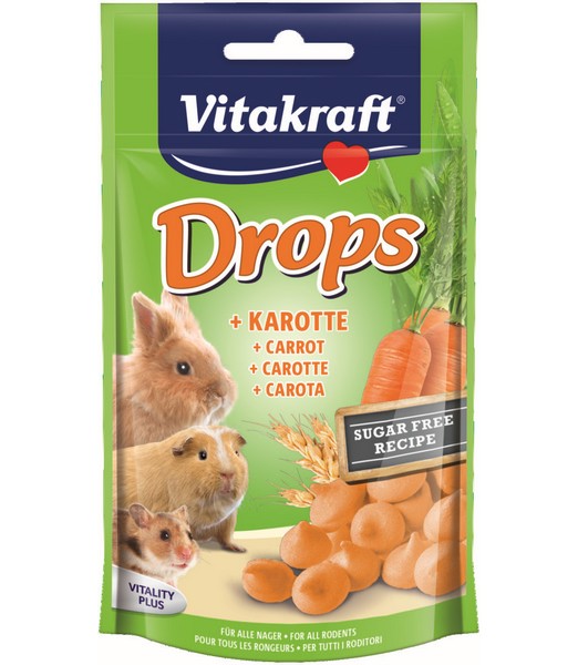 Drops wortel 75 g knaagdier
