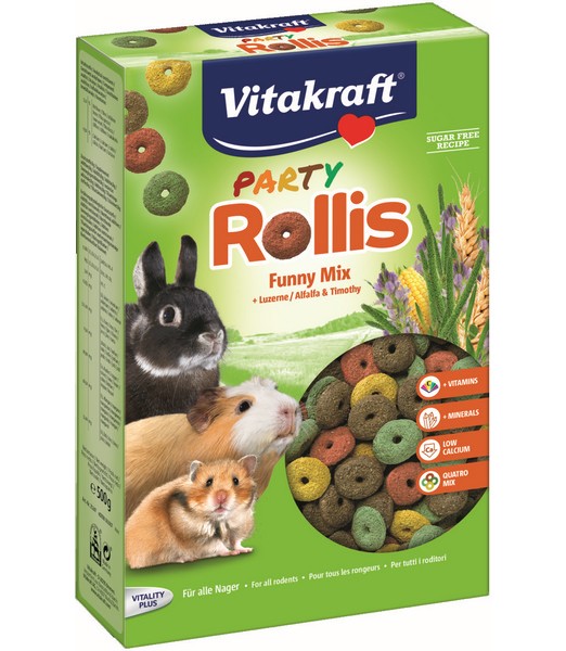 Rollis Party 500 gr knaagdieren