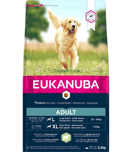 Eukanuba Adult Large Lamb & Rice 2.5 kg