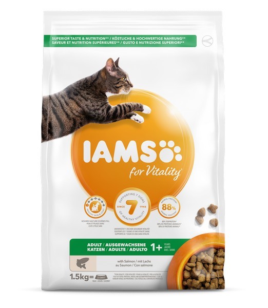 Iams cat adult salmon 1,5 kg