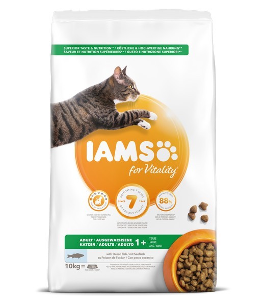 Iams cat adult ocean fish 10 kg