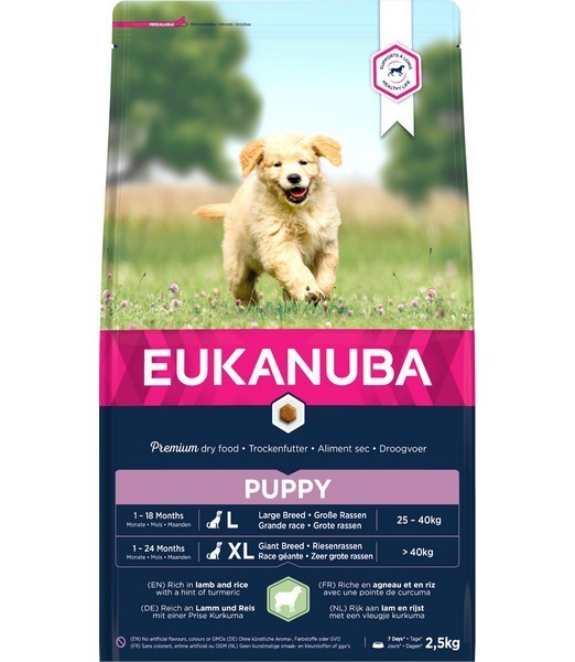 Eukanuba Pup&Jr Large Lamb & Rice 2.5 kg