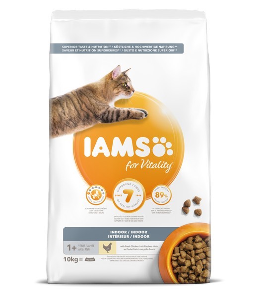 Iams cat adult indoor chicken 10 kg