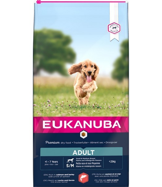 Eukanuba Adult Sm - Med Salmon & Barley 12 kg