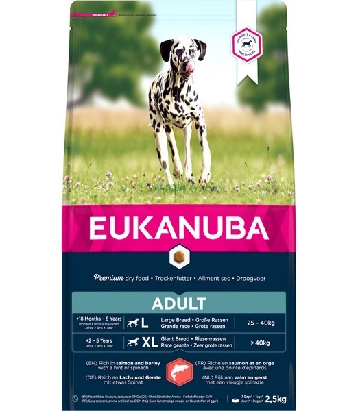 Eukanuba Adult Large Salmon & Barley 2.5 kg
