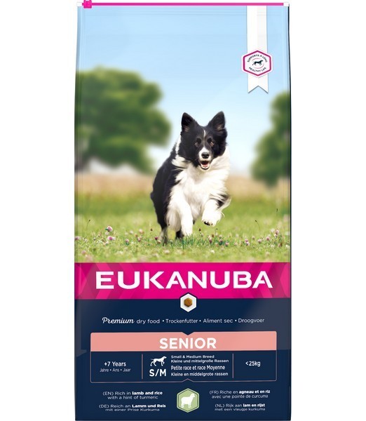 Eukanuba Senior Sm - Med Lamb & Rice 12 kg