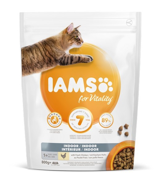 Iams cat adult indoor chicken 800 gr