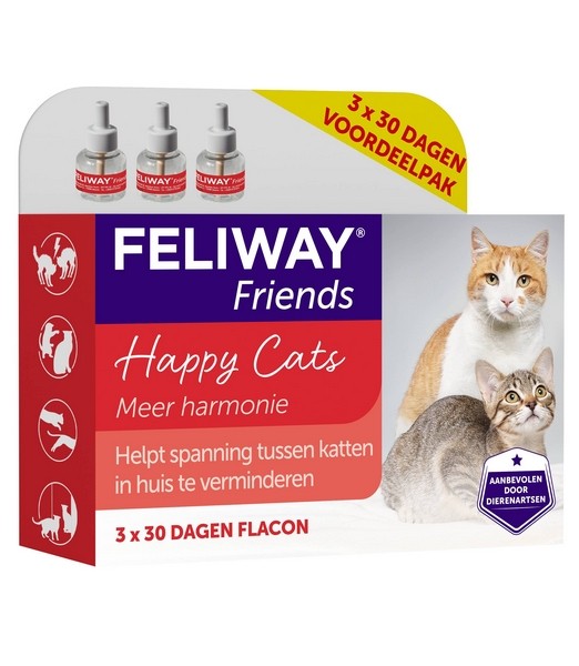 Feliway Friends Tripack Navulling 3x48 ml
