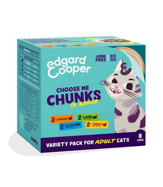 Edgard&Cooper Adult Chunks Multipack 8x85 gr